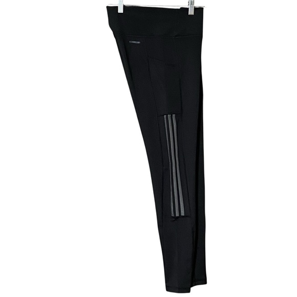 Adidas Primegreen Aeroready Tights L Black/Grey 3-Stripes 7/8 Length NWT - Picture 7 of 12